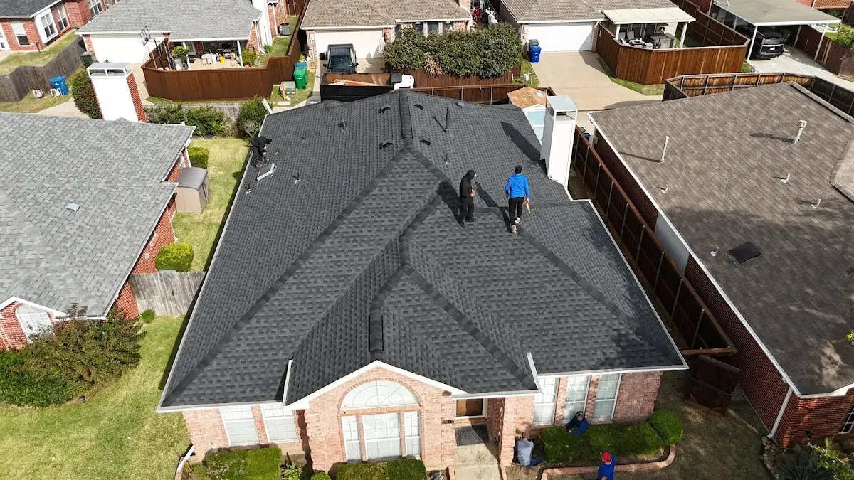 Slate & Tile Roof Repair work in progress on a St. Andrews property